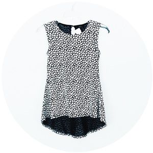 Monteau Peplum Pebble Black Top Small NEW WITH TAGS